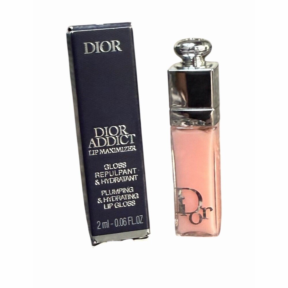 Dior Addict Lip Maximizer Lip Gloss 001 Pink Plumping Mini 2ml Boxed